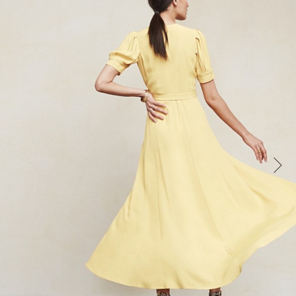 Reformation Lochness Dress in Buttercup XS - Picture 4 of 7